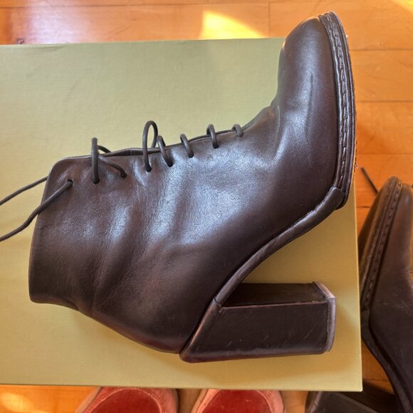 Measponte Parigi Black Laced Boots size 38 1/2 - Picture 7 of 8